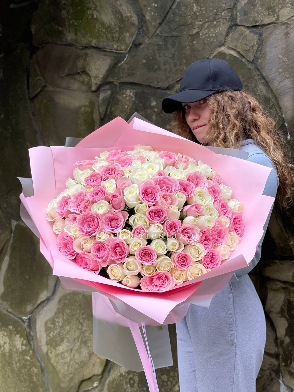 Букеты из роз "микс"