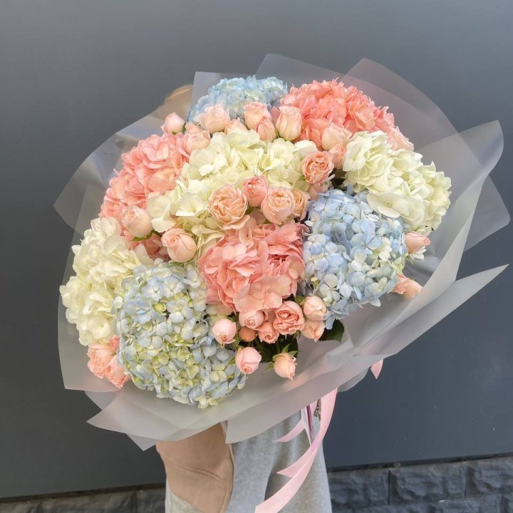 Дуо гортензии и бомбастик в Щёлкове