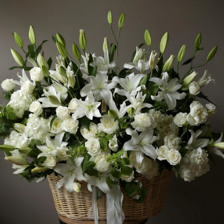 Цветочная корзина макси №3 в Щёлкове