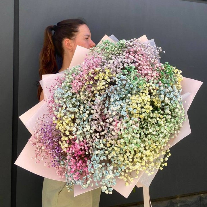 Пышный букет из гипсофил  в Щёлкове