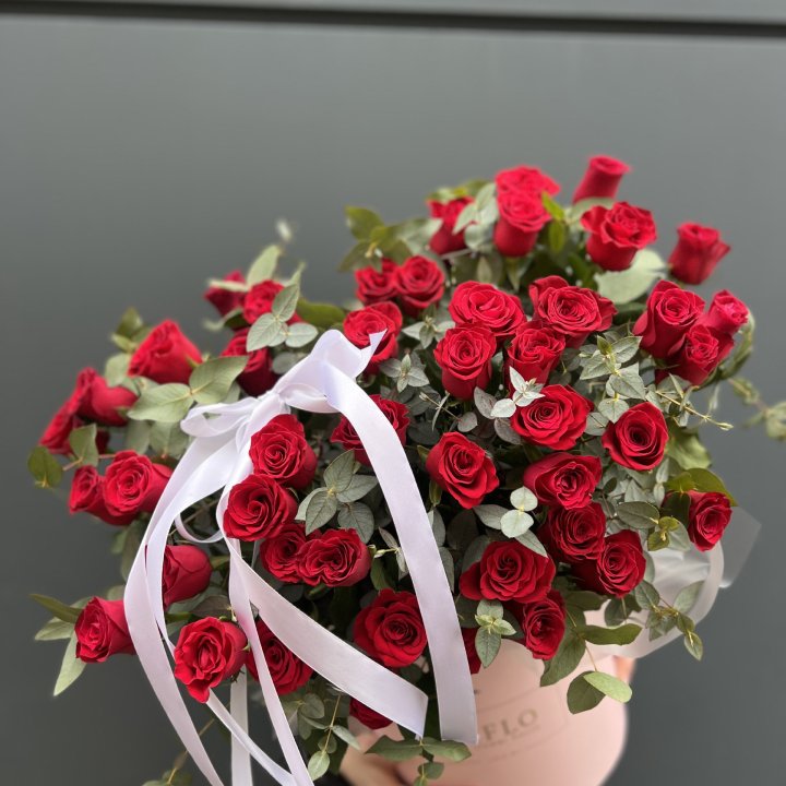 45 Красных роз в боксе "Сеньёрита" в Щёлкове